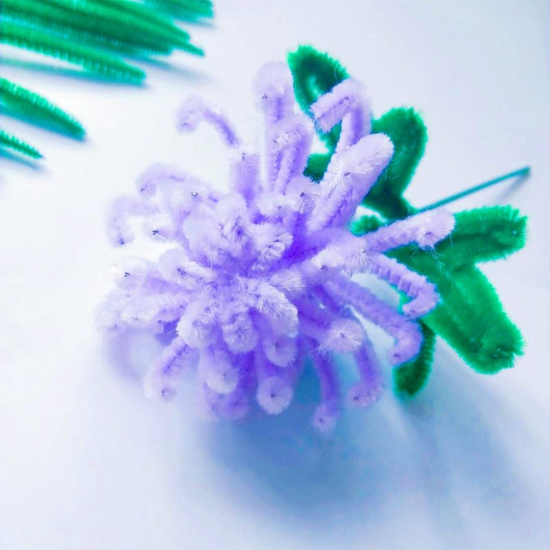 Waycreat 400 Pieces Pipe Cleaners Dark Green Chenille Stem for DIY Art Craft Decorations (6mm x 12 Inch) - Image 4